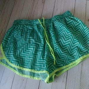 Women's Nike Dri-Fit Green Large Running Shorts